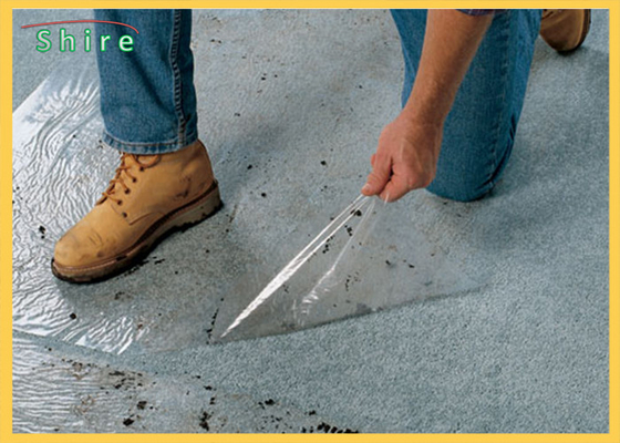 Industrial Hard Surface PE Floor Protection Film For Carpet Easy Peel Off