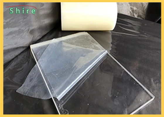 Transparent Plastic Sheet Protective Film For Plactic Board / PVC PE Protection Film
