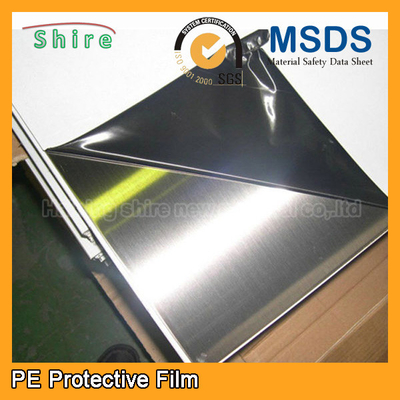 Stainless Steel Sheet PE Protective Film Polyethylene Tape With Rubber Glue