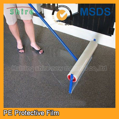 Custom Plastic Floor Covering Roll Protective Plastic Film For Carpets