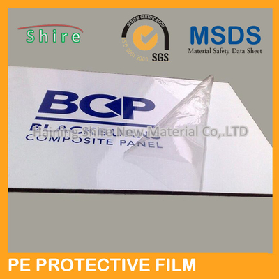 30MIC Thickness Aluminum Panel Protective Film Clear LOGO Printed