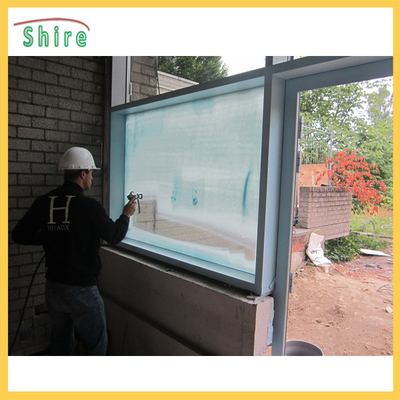 Adhesive Backing Glass Safety Film , Glass Uv Protection Film Construction Use