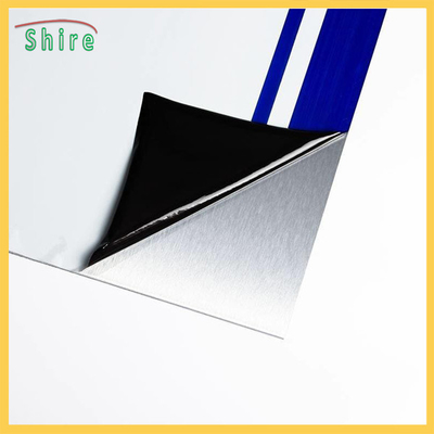 Mirror Finish Stainless Steel Protective Film Low Tack Black & White Protection Film