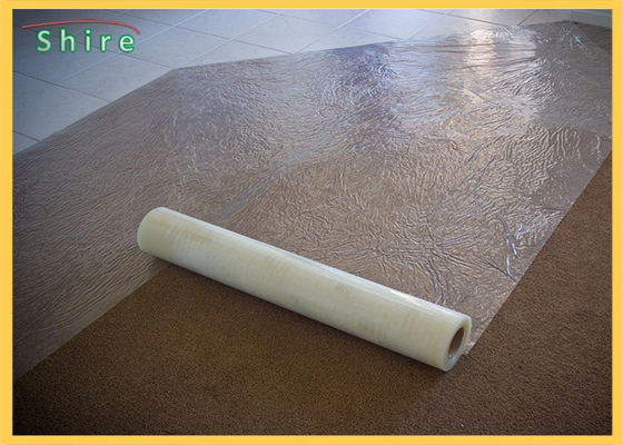 Clear Transparent Temporary Protection PE Carpet Shield Self Adhesive Film