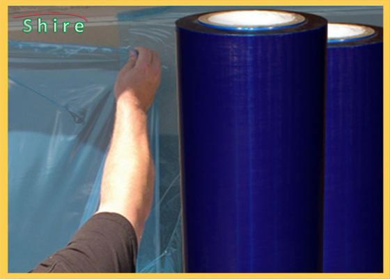 Blue Color Surface Shields Window Protection Film In Different Size