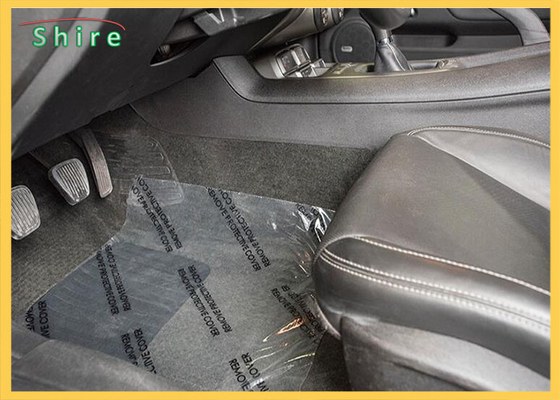 Logo Printed Automobile Carpet Protective Film Carpet Floor Protector Film