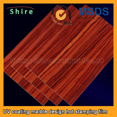 Realistic Wood Grain Laminate Film , Heat Transfer Printing Film For Plastic Products