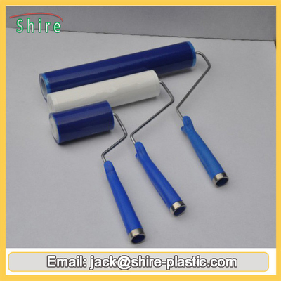 Blue Reusable Sticky Roller , High Anti Static Silicon Sticky Roller