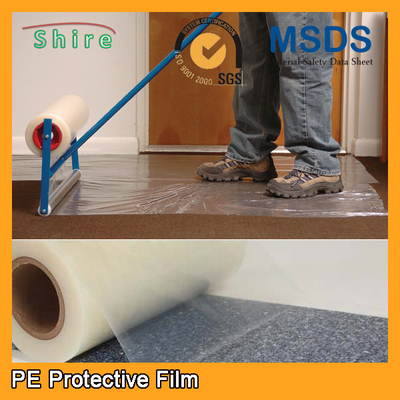 Durable Carpet Shield Self Adhesive Film , Plastic Protective Carpet Film PE Material