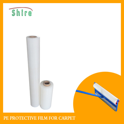 Self Adhesive Carpet Protector Film , Transparent Plastic Carpet Film Protector