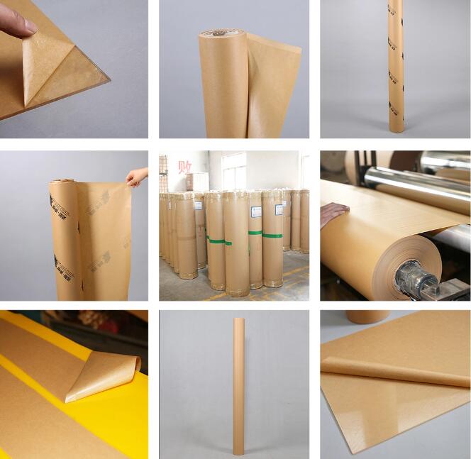 Temporary Adhesive Kraft Paper Surface Protection Paper Anti Rust